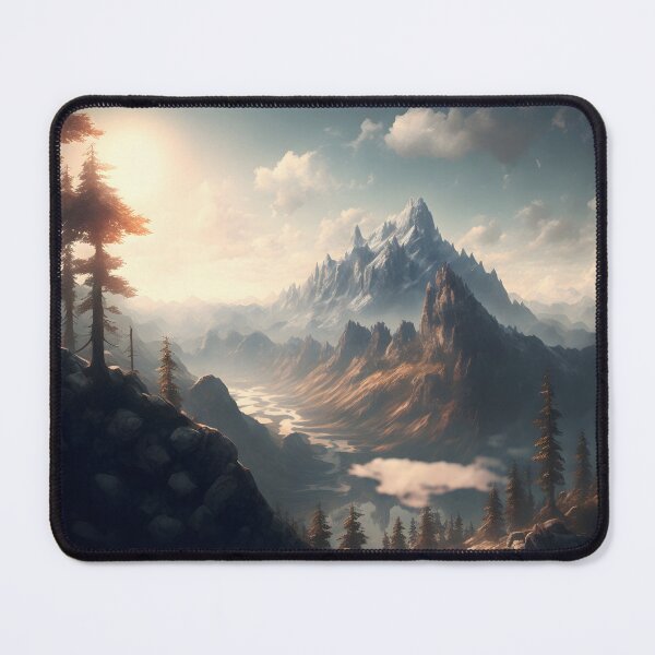 Item preview, Fantasy Mountain Landscape #3 designed and sold by NaNaSpaceStore.