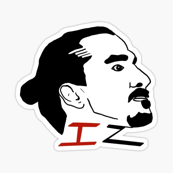 Zlatan Ibrahimovic Minimal Sticker