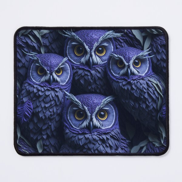 Item preview, Whispers of Lavender: Owls in a Mesmerising Op Art Tapestry designed and sold by AmazingLab.