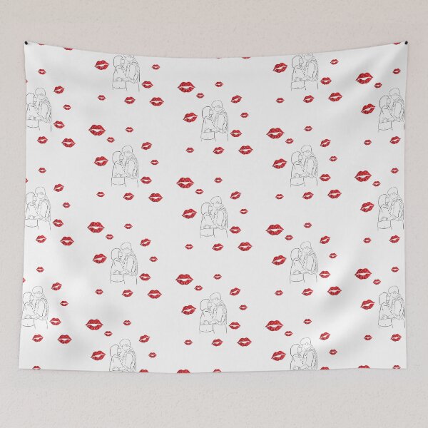 Item preview, Woo Yong Woo & Lee Jun Ho look at each other  lips background designed and sold by paintingtour.