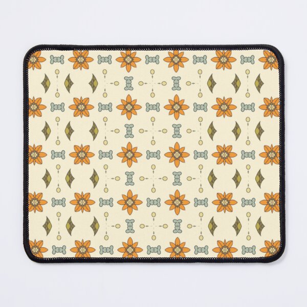 Item preview, Seamless Floral Design Pattern with saffron color Flowers designed and sold by kiyaansh16.