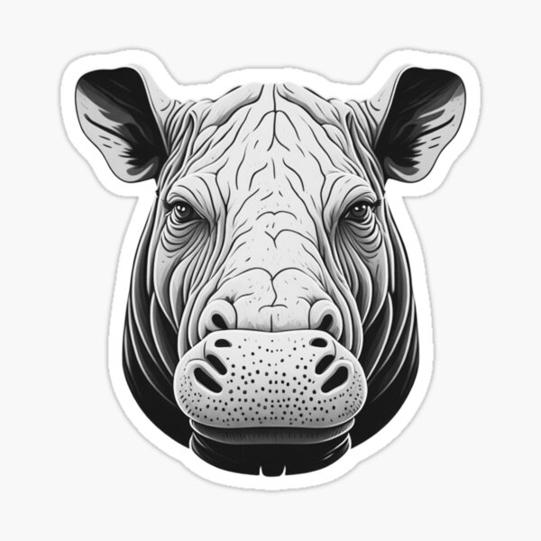 Aperçu de l'œuvre DPrompt Design, T-Shirt, Funny Animals Shirt, Dad Gifts, Mom Gift, Their Gifts , Graphic Tee, Cute Hippo créée et vendue par DPrompt.