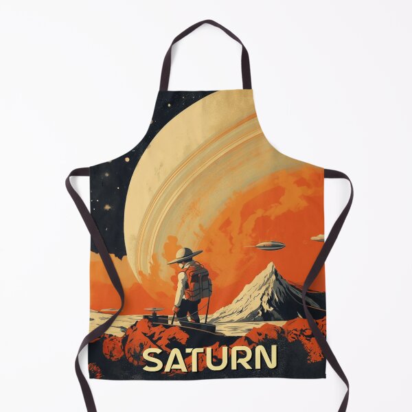 Item preview, Explore the Rings of Saturn - Vintage Travel Poster designed and sold by Thomas TYS.