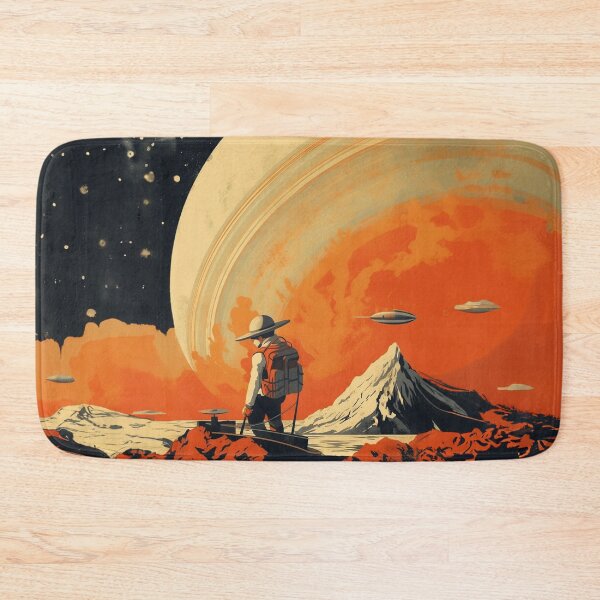 Item preview, Explore the Rings of Saturn - Vintage Travel Poster designed and sold by Thomas TYS.
