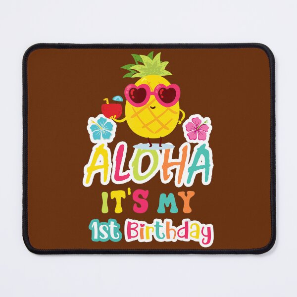 Item preview, Aloha It's My 1st Birthday Hawaiian 1 Years Toddler Luau 	 	 designed and sold by inpzduzsv56.