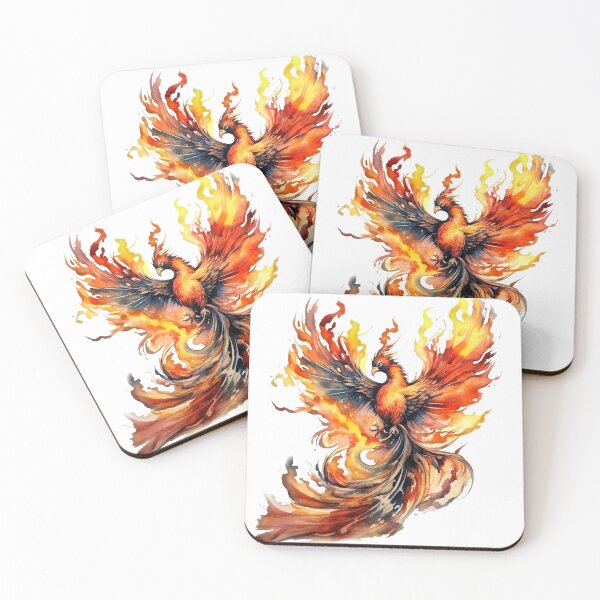 Item preview, colorful phoenix designed and sold by Avirona.
