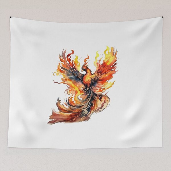 Item preview, colorful phoenix designed and sold by Avirona.