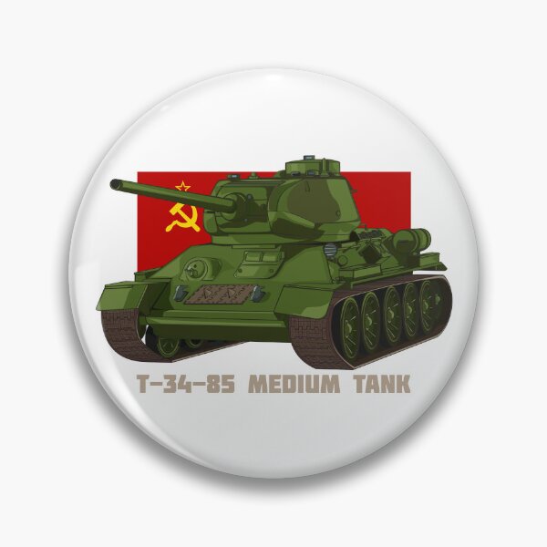Item preview, T-34 85 Russian Medium Tank Soviet Flag designed and sold by MilitaryMart.