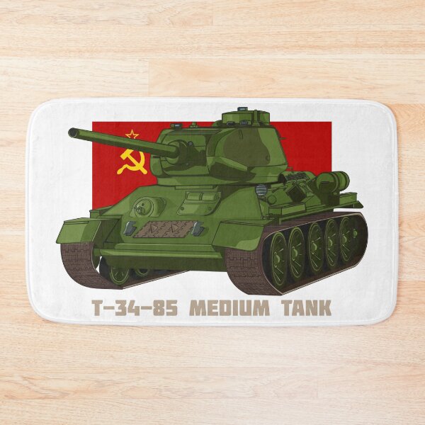 Item preview, T-34 85 Russian Medium Tank Soviet Flag designed and sold by MilitaryMart.