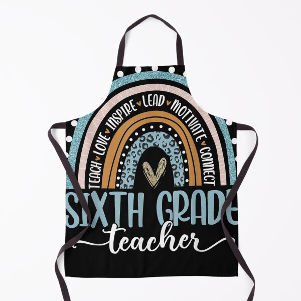 Item preview, Sixth Grade Teacher Leopard Boho Rainbow Teacher's Day designed and sold by trebamryusk.