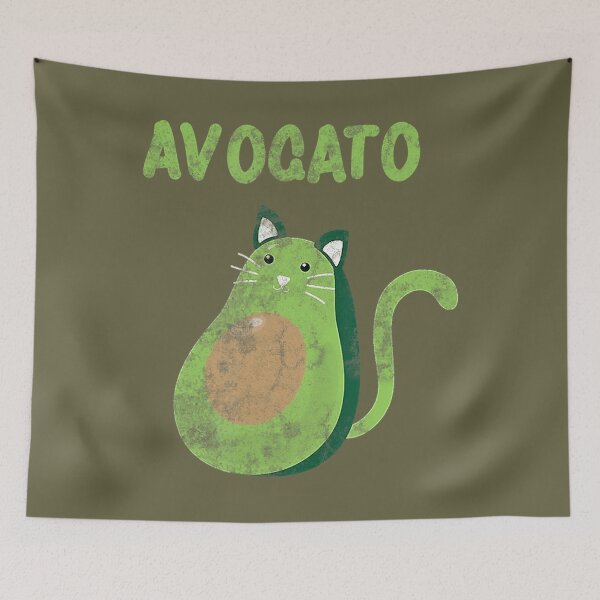 Item preview, Avogato Cat Avocado Funny Cinco De Mayo Kitten Vintage 		 designed and sold by xpnzqdcxh48.