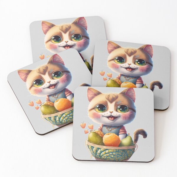 Item preview, Cute Cat in fruit basket designed and sold by Cascio311.
