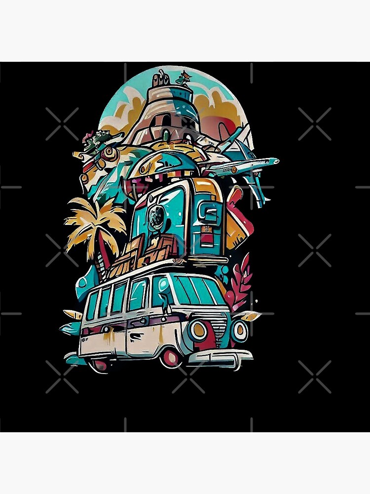 Vacation Pin for Sale by Toshini Design