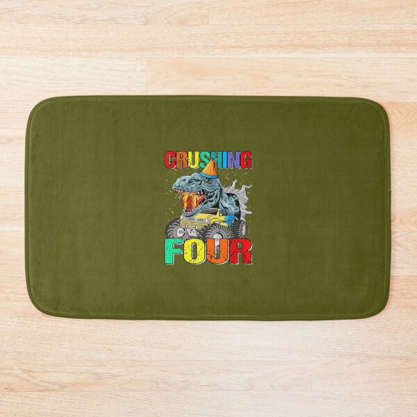 Item preview, Crushing Four Birthday Monster Truck Dinosaur 	 	 designed and sold by esoyeyoz36.