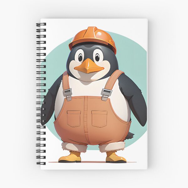 Item preview, Hábil trabajador de la construcción de pingüinos con casco designed and sold by ioto-visuals.
