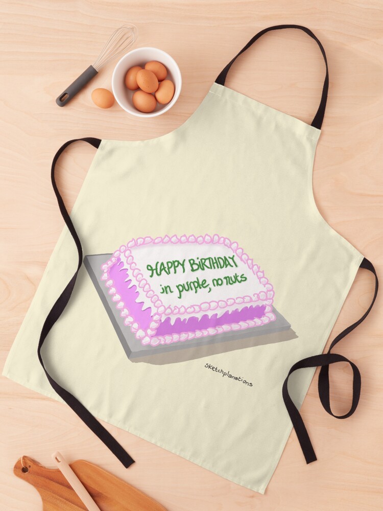 Thumbnail 1 of 6, Apron, Cake wreck: a metaphor for literal misinterpretation designed and sold by sketchplanator.