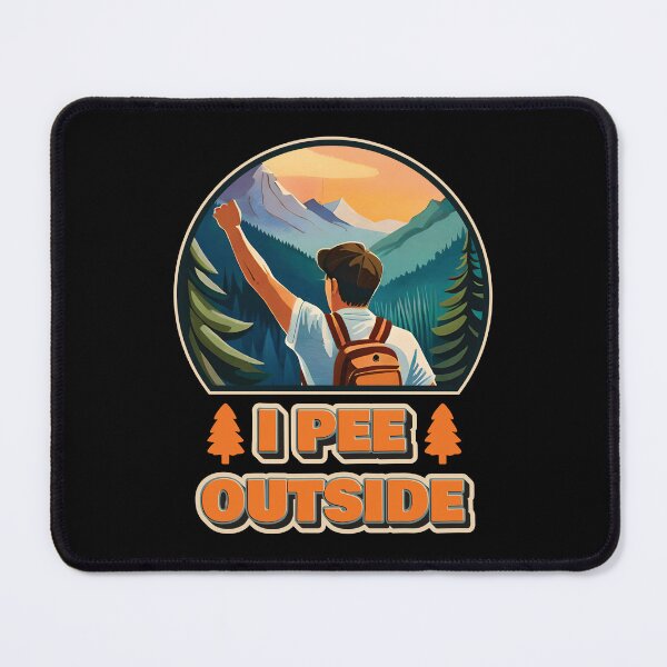 Item preview, I Pee Outside - Vintage Retro Funny Camping Slogan Hiking Outdoors Sayings Ver3 designed and sold by thecatcouch.