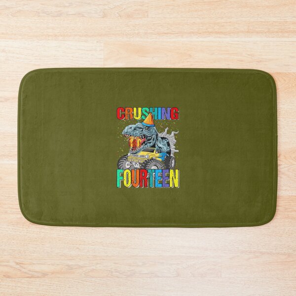 Item preview, Crushing Fourteen Birthday Monster Truck Dinosaur 	 	 designed and sold by esoyeyoz36.