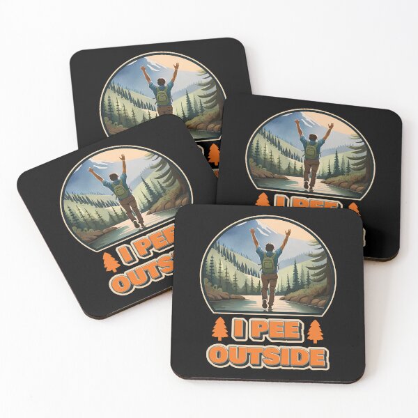 Item preview, I Pee Outside - Vintage Retro Funny Camping Slogan Hiking Outdoors Sayings Ver4 designed and sold by thecatcouch.