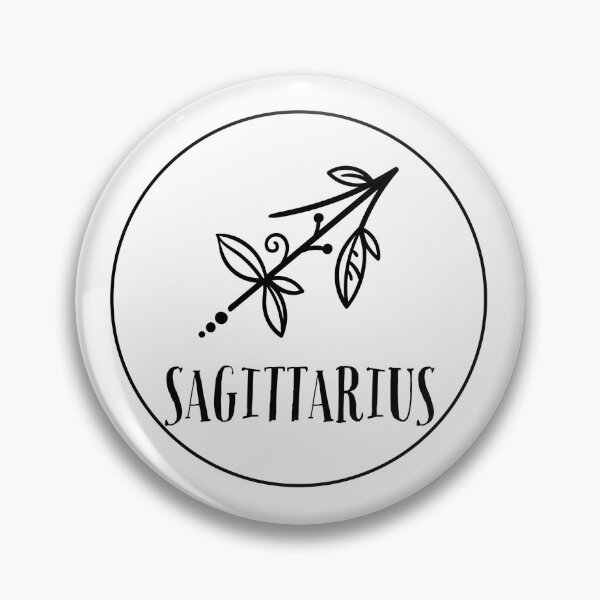Item preview, Sagittarius horoscope flowery star sign symbol designed and sold by StitchesSleeves.