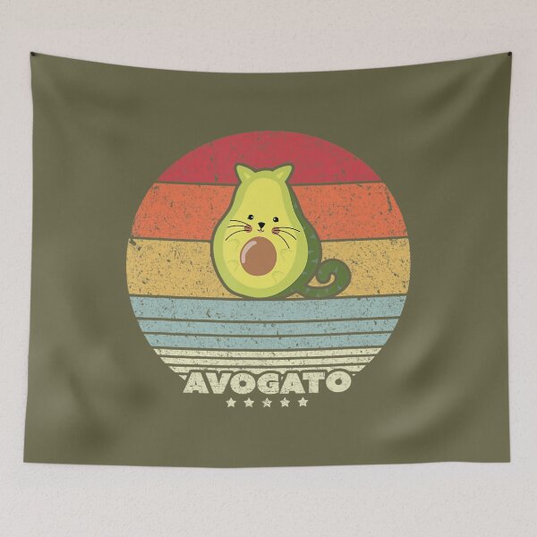 Item preview, Avogato, Retro Cat Avocado, Cinco De Mayo 		 designed and sold by xpnzqdcxh48.