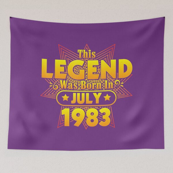 Item preview, This Legend Was Born In July 1983 Happy My Birthday 39 Years  	 designed and sold by bwjmgamsai72.
