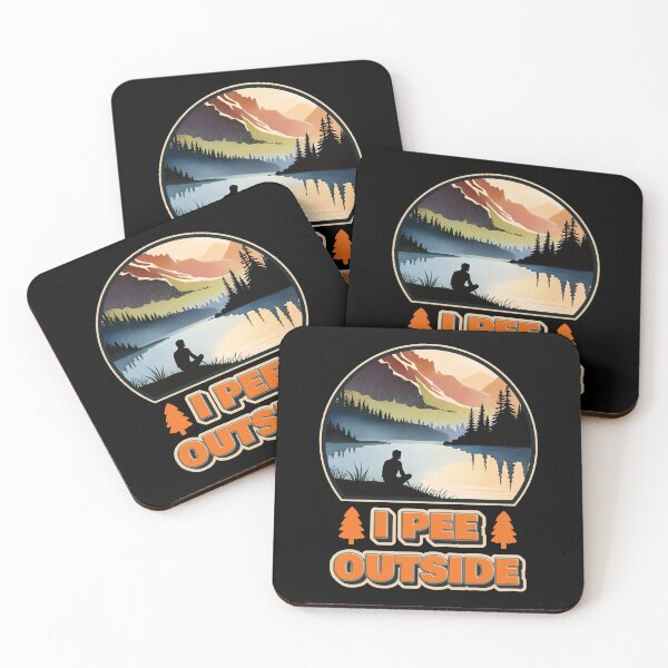Item preview, I Pee Outside - Vintage Retro Funny Camping Slogan Hiking Outdoors Sayings Ver6 designed and sold by thecatcouch.