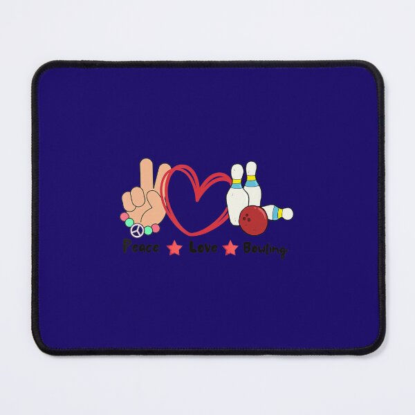Item preview, Peace Love Bowling Sport Game sublimation 	 	 designed and sold by oulzpfsfq10.