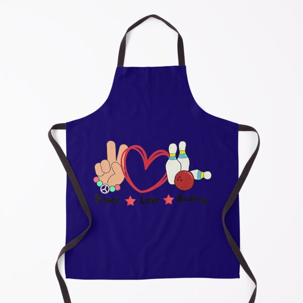 Item preview, Peace Love Bowling Sport Game sublimation designed and sold by oulzpfsfq10.