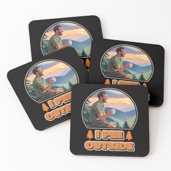 Item preview, I Pee Outside - Vintage Retro Funny Camping Slogan Hiking Outdoors Sayings Ver7 designed and sold by thecatcouch.