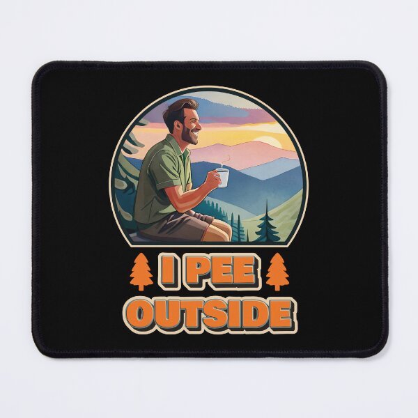 Item preview, I Pee Outside - Vintage Retro Funny Camping Slogan Hiking Outdoors Sayings Ver7 designed and sold by thecatcouch.