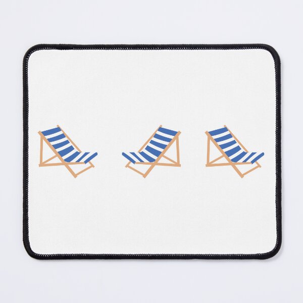 Item preview, Deck chairs Blue white LBBW designed and sold by Digitally-Me.