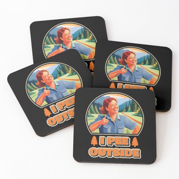 Item preview, I Pee Outside - Vintage Retro Funny Camping Slogan Hiking Outdoors Sayings Ver8 designed and sold by thecatcouch.