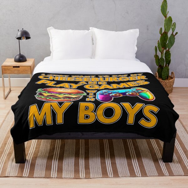 Item preview, Eat Cheeseburgers and Play Games With My Boys designed and sold by Steve Parknsons.