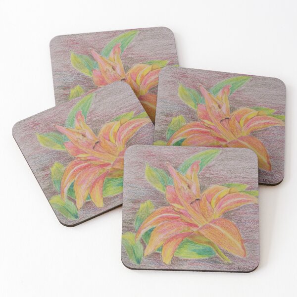 Item preview, Hemerocallis - Daylily - Wax Crayon Painting designed and sold by lezvee.