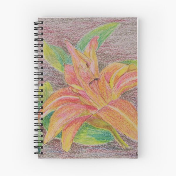 Item preview, Hemerocallis - Daylily - Wax Crayon Painting designed and sold by lezvee.