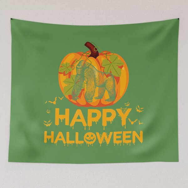 Item preview, Pumpkin style with Gorilla Happy Halloween Gorilla Lovers 	 	 designed and sold by yyqmnxkhs63.