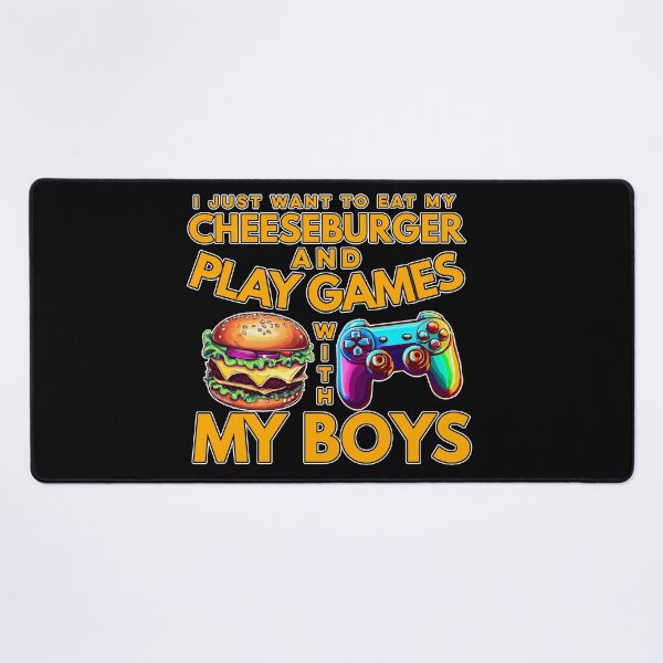 Item preview, Eat Cheeseburgers and Play Games With My Boys designed and sold by Steve Parknsons.