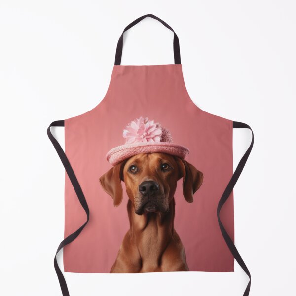 Artikelvorschau, Rhodesian Ridgeback  mit Blumenhut - Schöne Hunde Kunst entworfen und verkauft von DigitalArties.