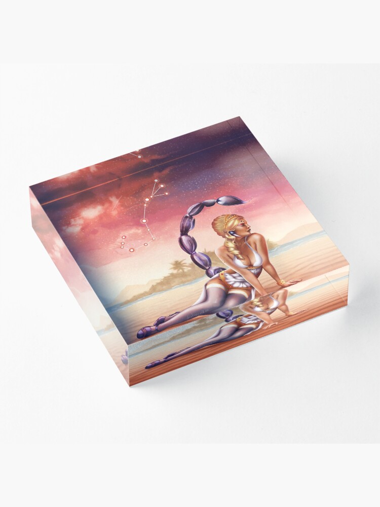 Alternate view of Scorpio OC - 12 Zodiac Ladies Acrylic Block