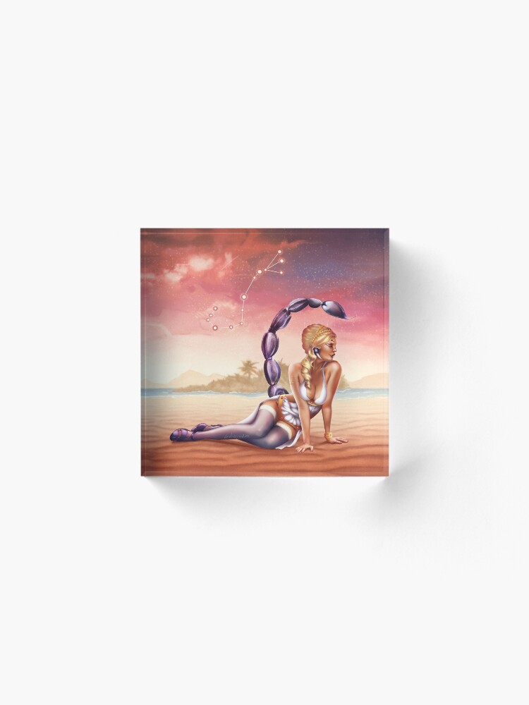 Alternate view of Scorpio OC - 12 Zodiac Ladies Acrylic Block