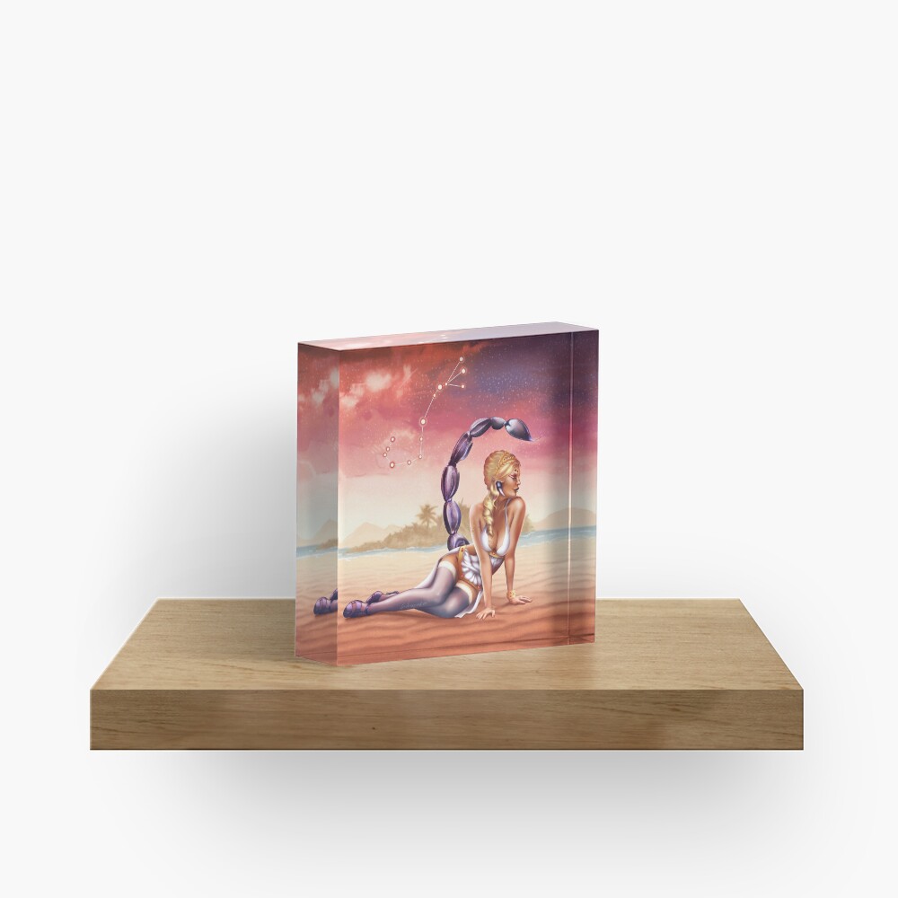 Scorpio OC - 12 Zodiac Ladies Acrylic Block