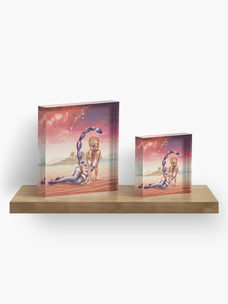 Alternate view of Scorpio OC - 12 Zodiac Ladies Acrylic Block