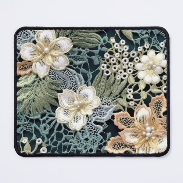 Item preview, Vintage Pastel Floral Lace designed and sold by MGdezigns.
