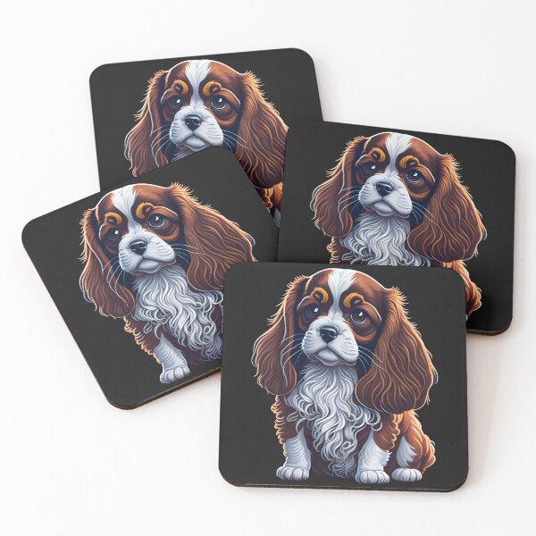 Item preview, English Cavalier King Charles Spaniel - Sticker and Print Out designed and sold by Sir Elgin Ortiz.
