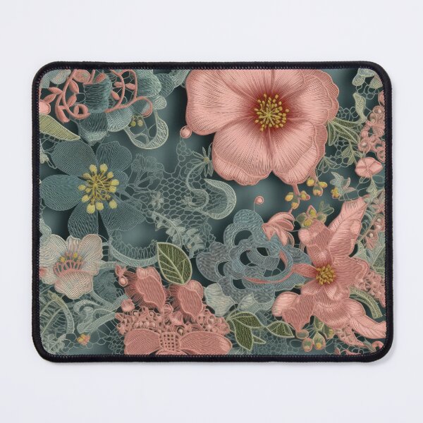 Item preview, Elegant Pink Floral Lace designed and sold by MGdezigns.
