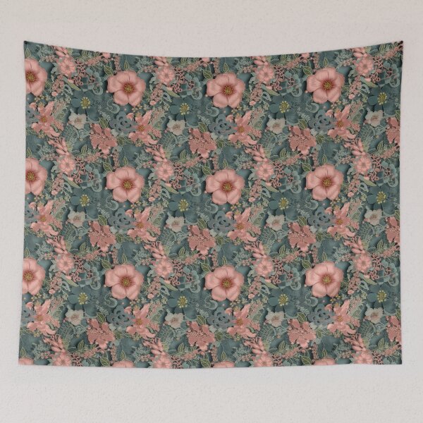 Item preview, Elegant Pink Floral Lace designed and sold by MGdezigns.