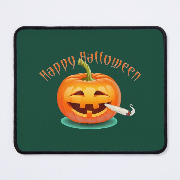 Item preview, Stoned Jack o' Lantern Smoking a Joint Happy Halloween designed and sold by cpdgrpxhg51.