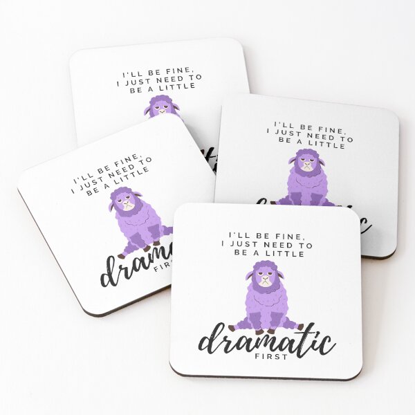 Item preview, I'll be fine, i just need to be a little dramatic first. Tired purple sheep designed and sold by CreativeStrand.