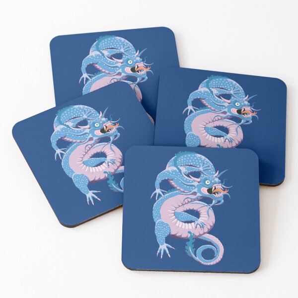 Aperçu de l'œuvre Dragon Oriental chinois de couleur bleu créée et vendue par TMBTM.